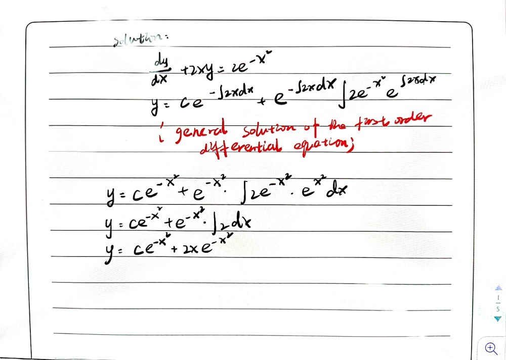 Solve Fracd Yd X 2 X Y 2 E X2 Gauthmath