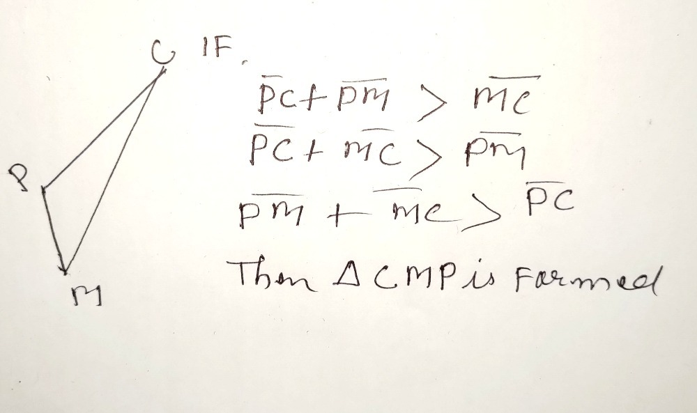 Solved: Given the figure, justify why CMP is formed. Compare the sum of ...
