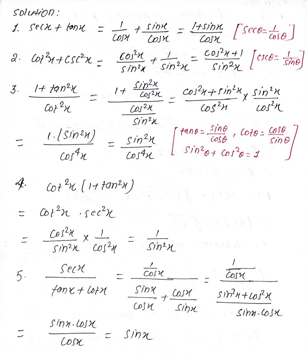 Directions Simplify The Given Trigonometric Expr Gauthmath