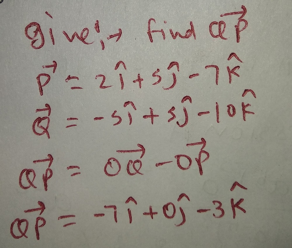 Or Me Hle Posihon Vectors If The Position Vectors Gauthmath