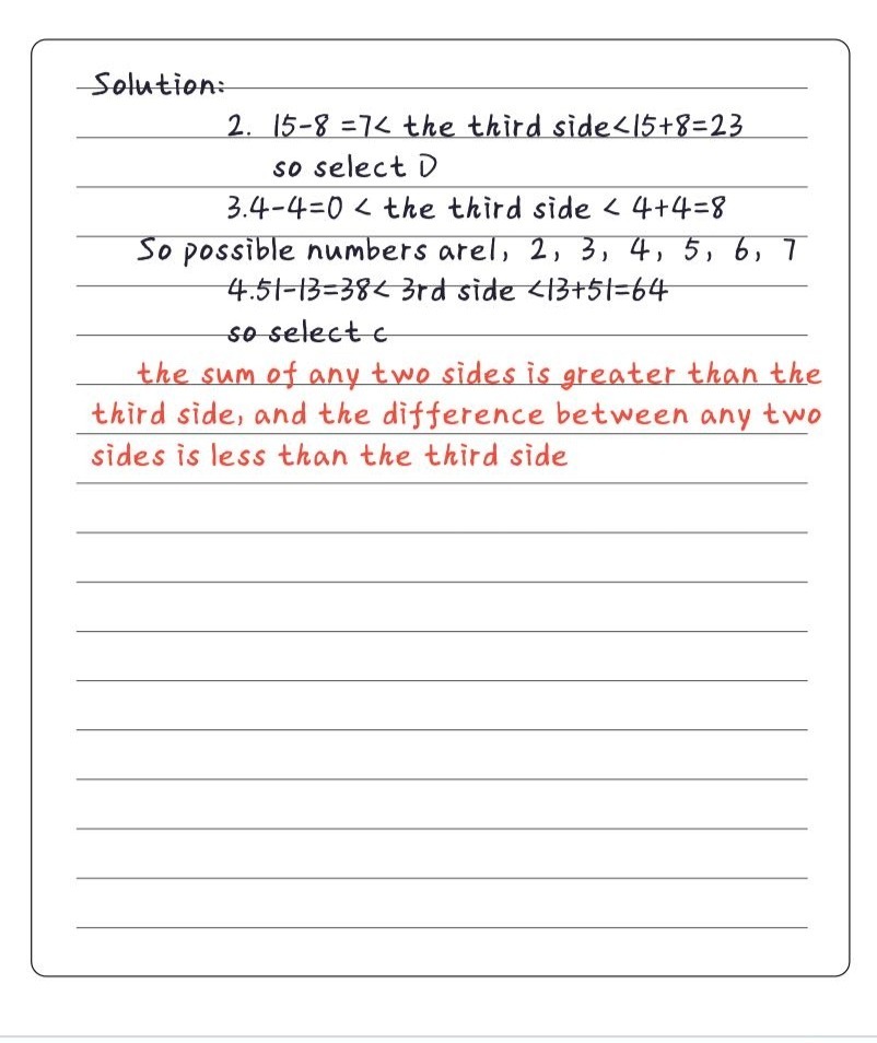 2 Two Sides Of A Triangle Are 15 And 8 Which Of Gauthmath