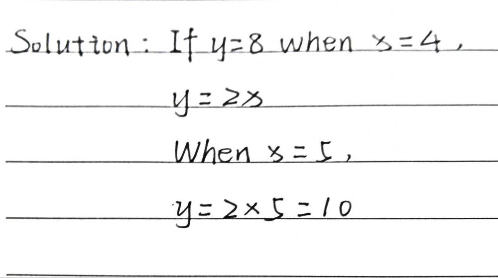 Assume That Y Varies Directly With X Then Solve Gauthmath