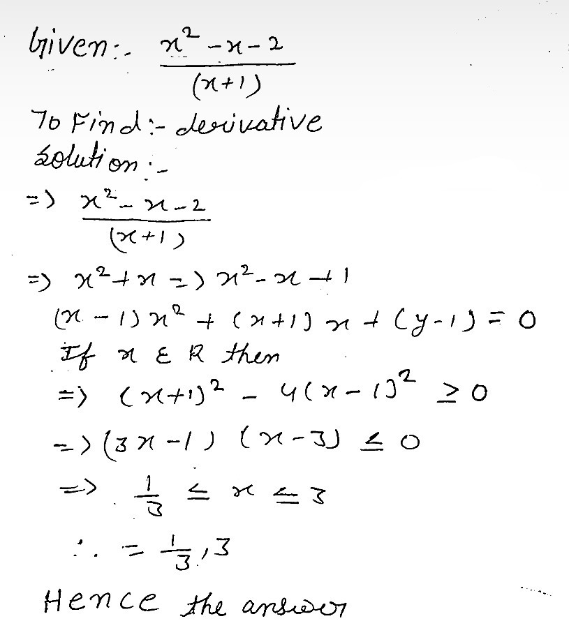 E Derivative Of Frac X2 X 2x 1 Gauthmath