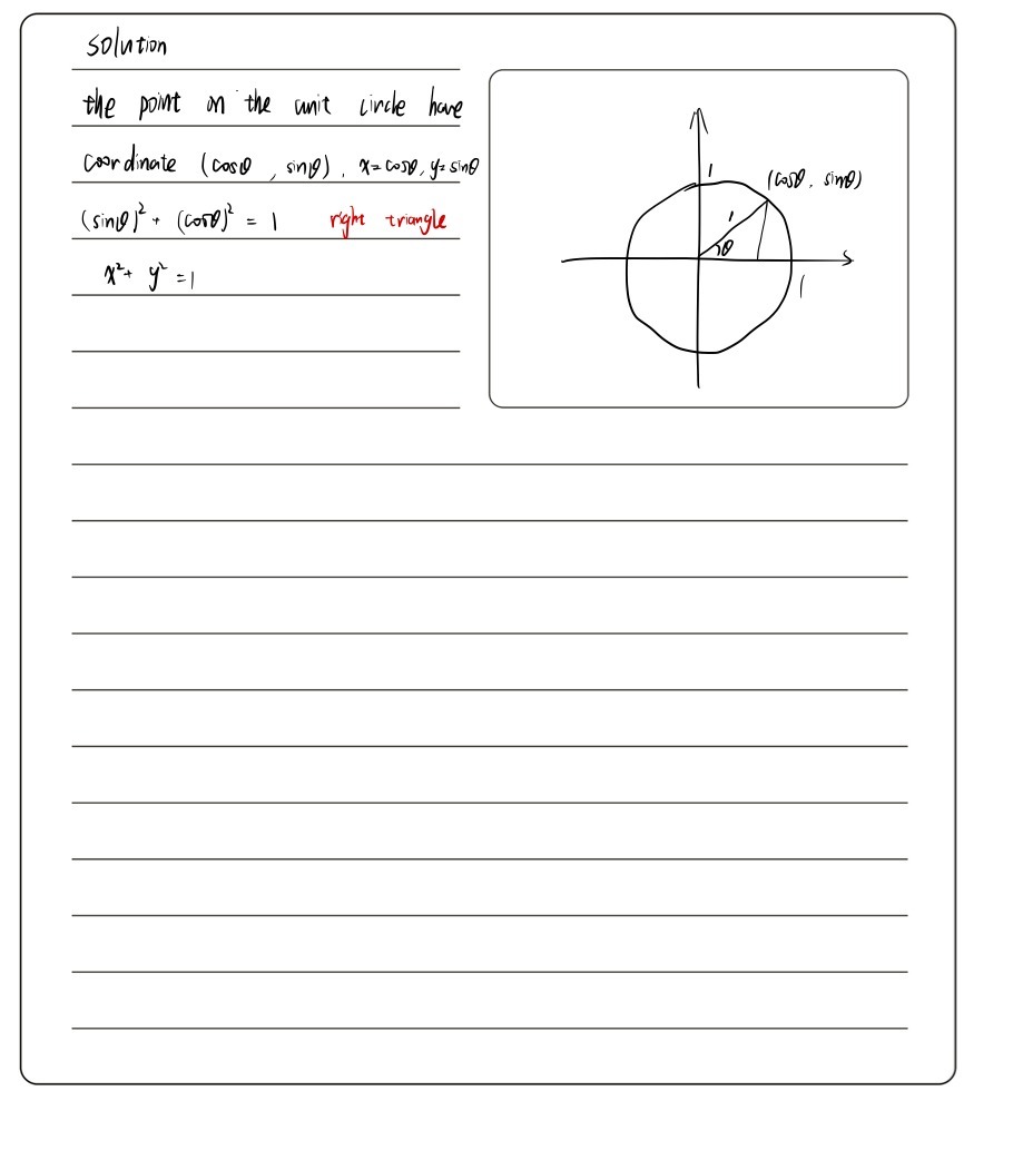 2 Proof The Formula Of Unit Circle X2 Y2 1 And E Gauthmath