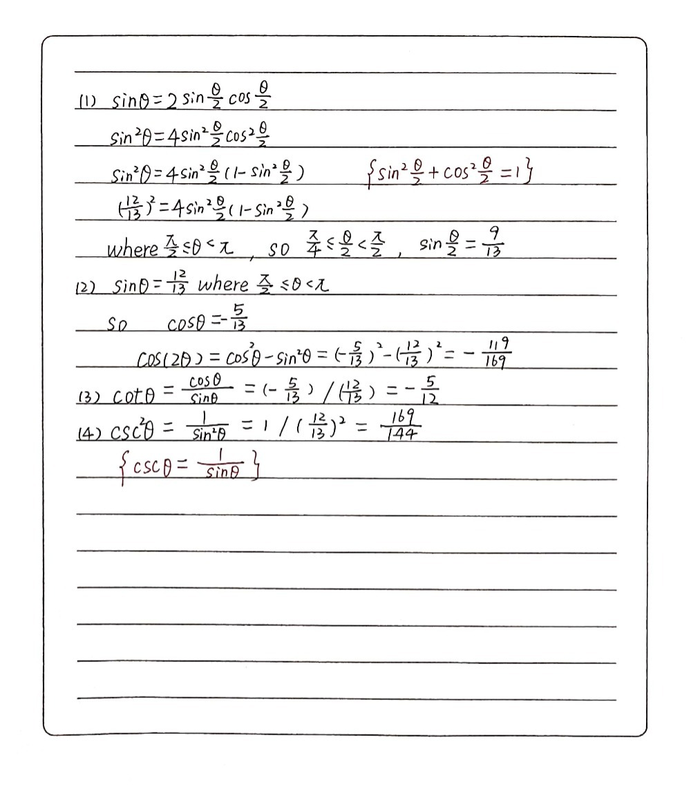 1 Sin 8 12 13 Where Frac P 2 8 Gauthmath 1 Sin 8 12 13 Where Frac P 2 8 Gauthmath