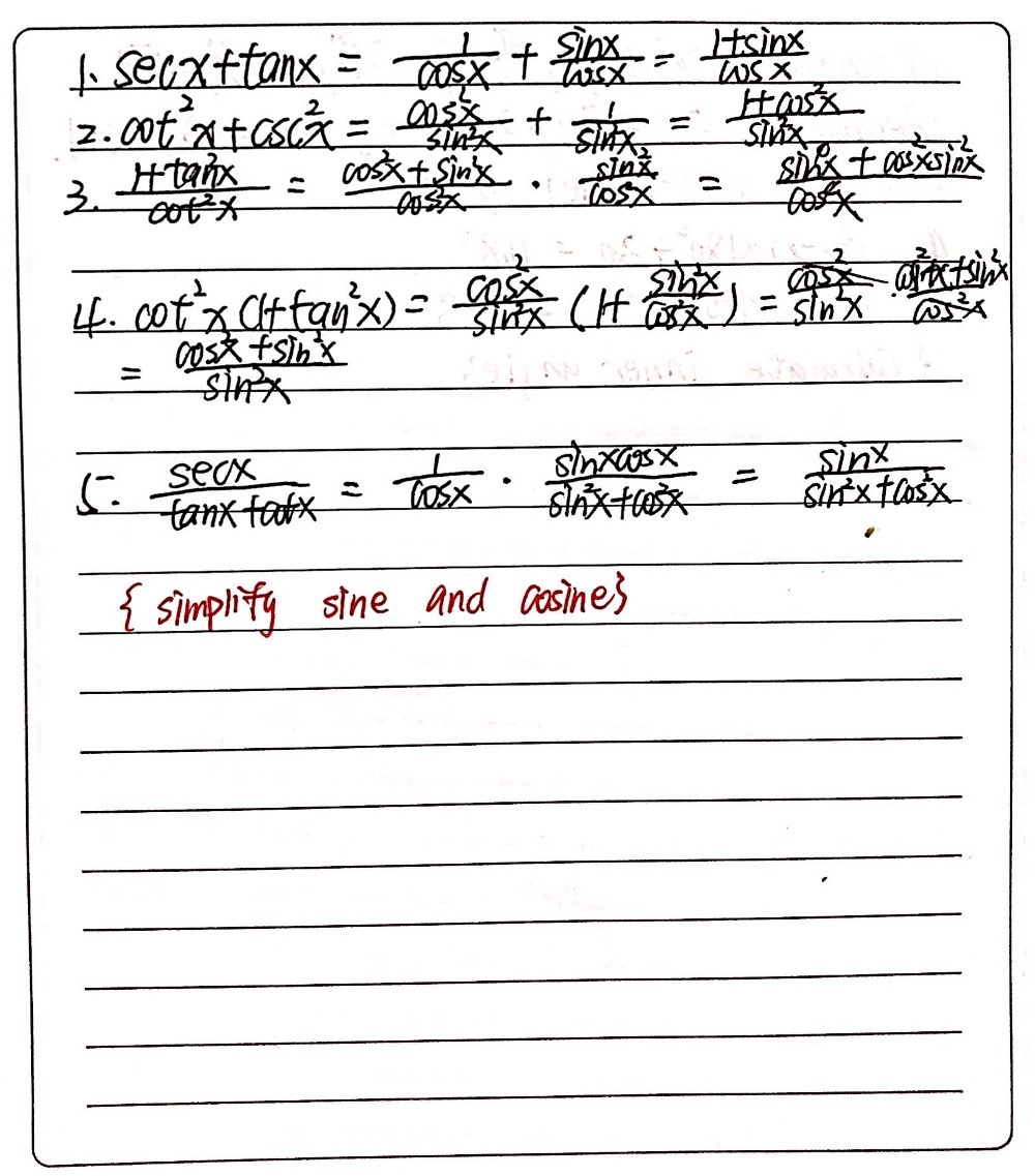 Directions Simplify The Given Trigonometric Expr Gauthmath