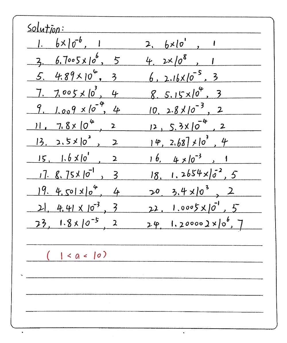 Scientific Notation and Significant Figures Worksh - Gauthmath Regarding Multiplying Scientific Notation Worksheet