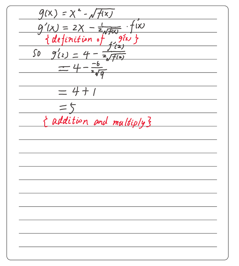 5 14 Pts If Gx X2 Square Root Of Fx And F2 9 Gauthmath