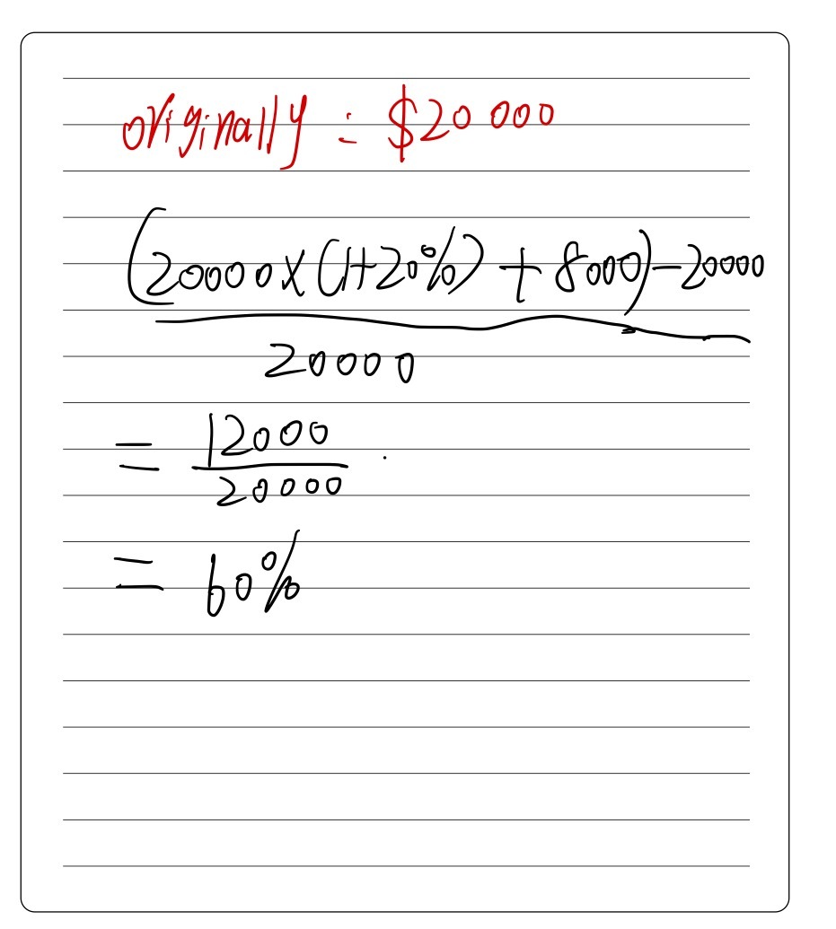 A car originally costs $ 20,000. Its price went u - Gauthmath