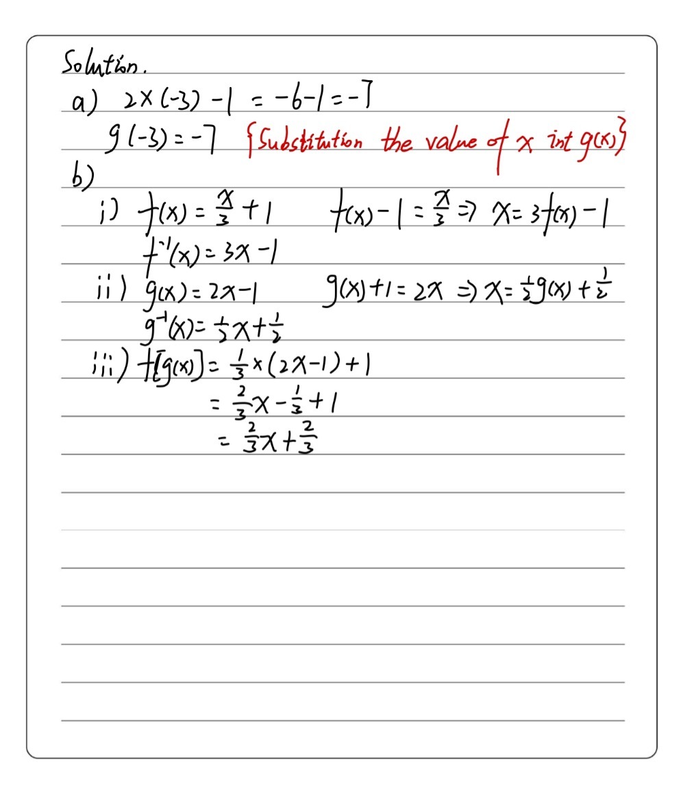 The Function Fand G Are Defined By Fx X 3 1 G Gauthmath