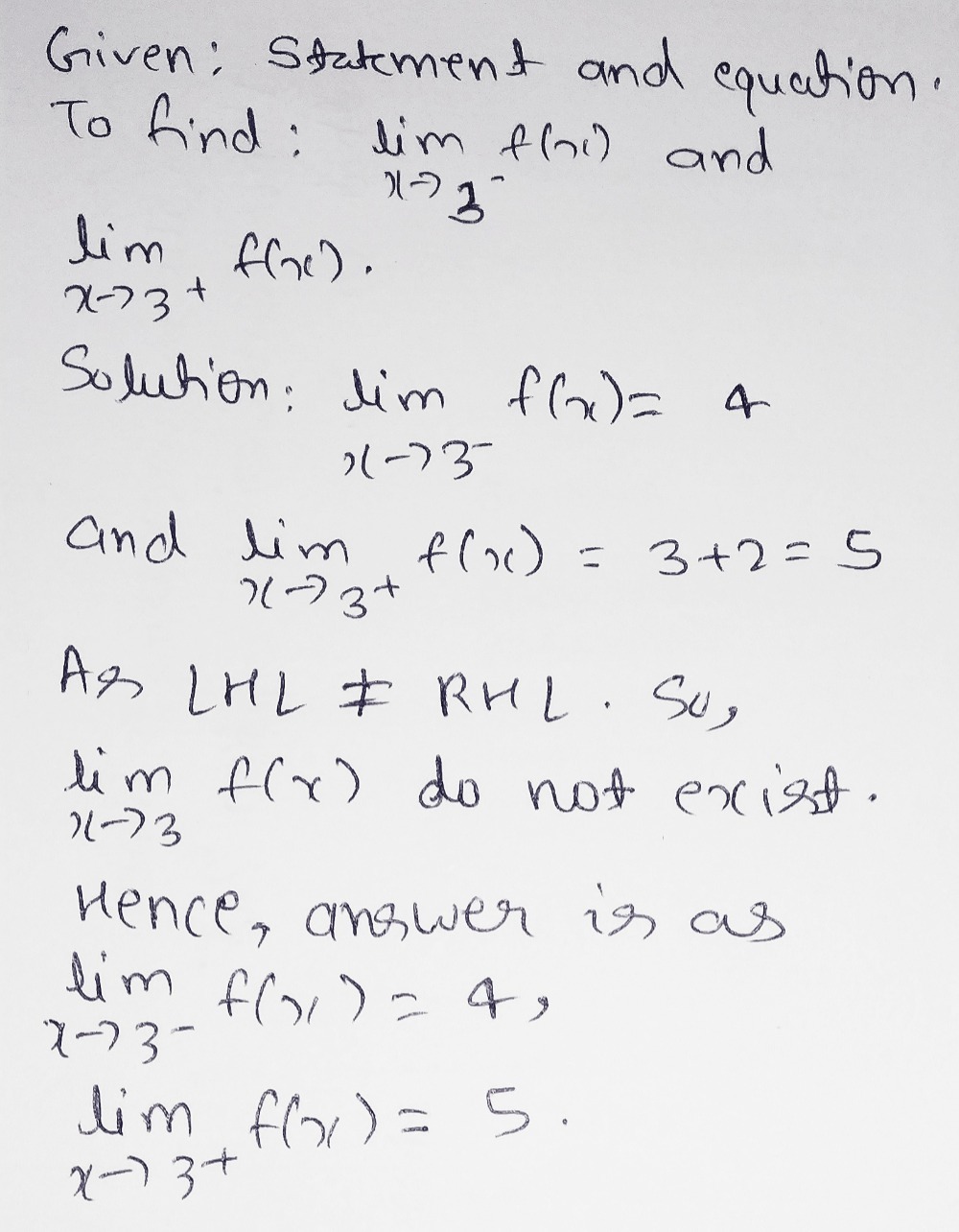 16 Suppose Fx Beginarrayl 4 If X 3 X 2 If Gauthmath