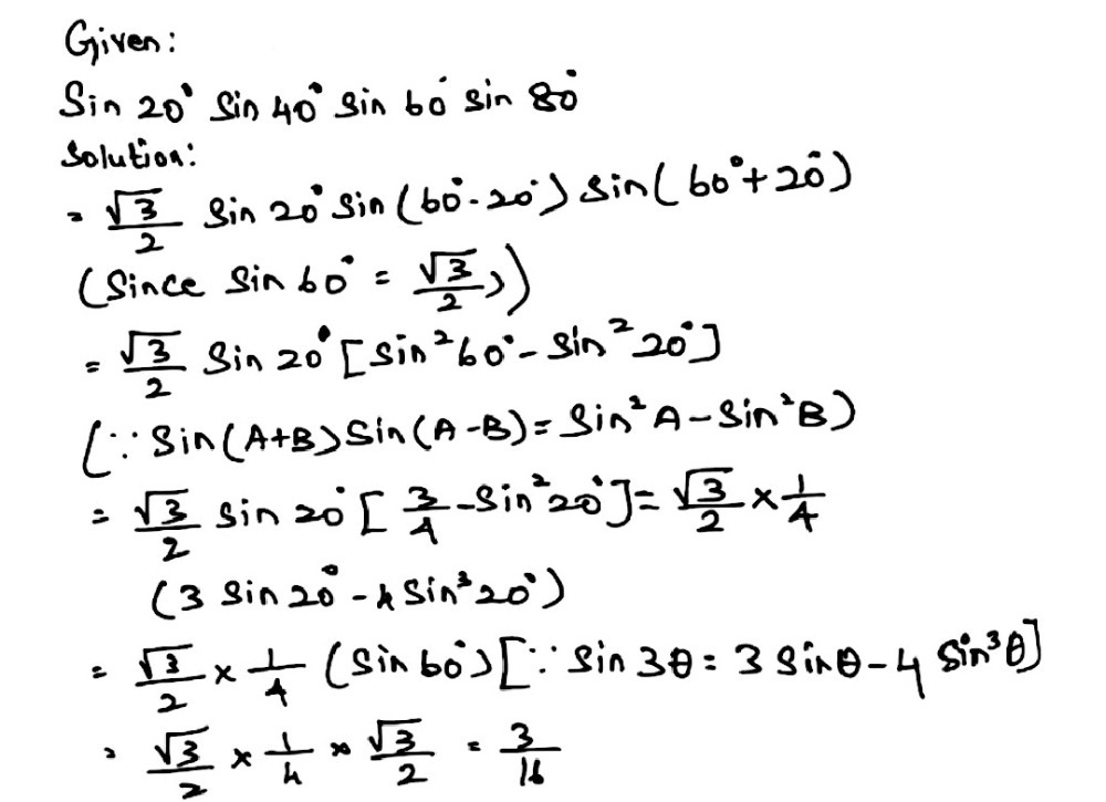 Wm Ae Prove That 8 Sincircsin40circsin80circ S Gauthmath