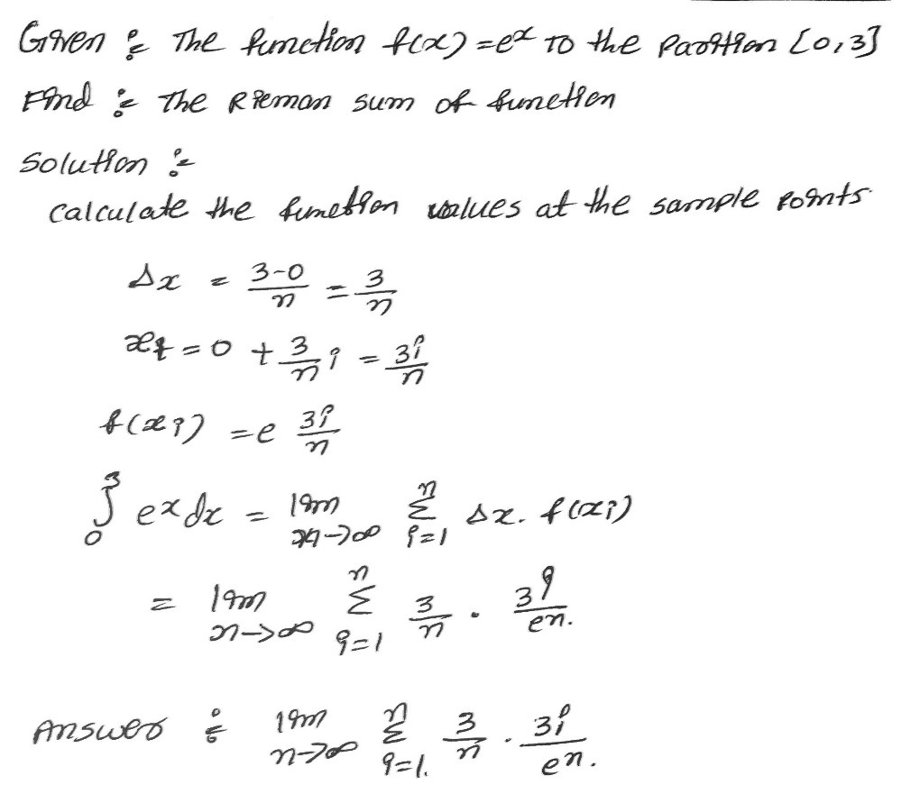 Let S Try These Problems 1 Find The Riemann Su Gauthmath