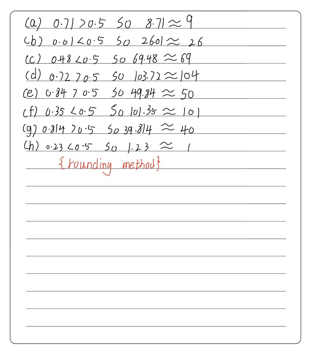 Direction Answer The Following 1 Round Off Each Gauthmath
