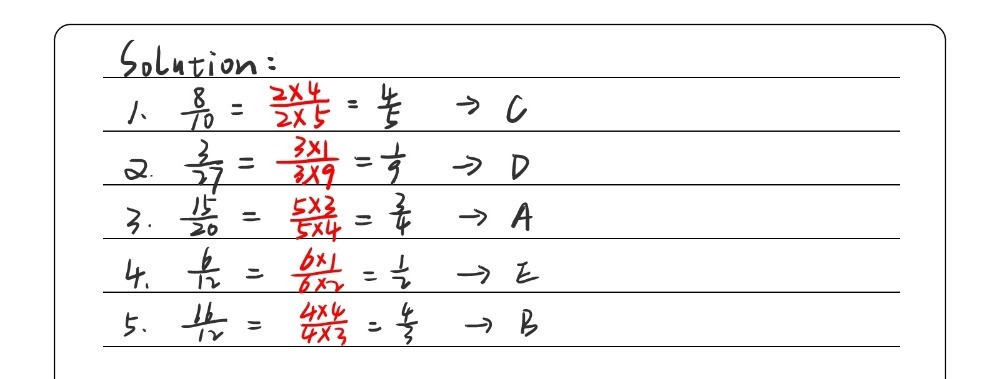 Match Column A To Its Simplest Form On Column B W Gauthmath