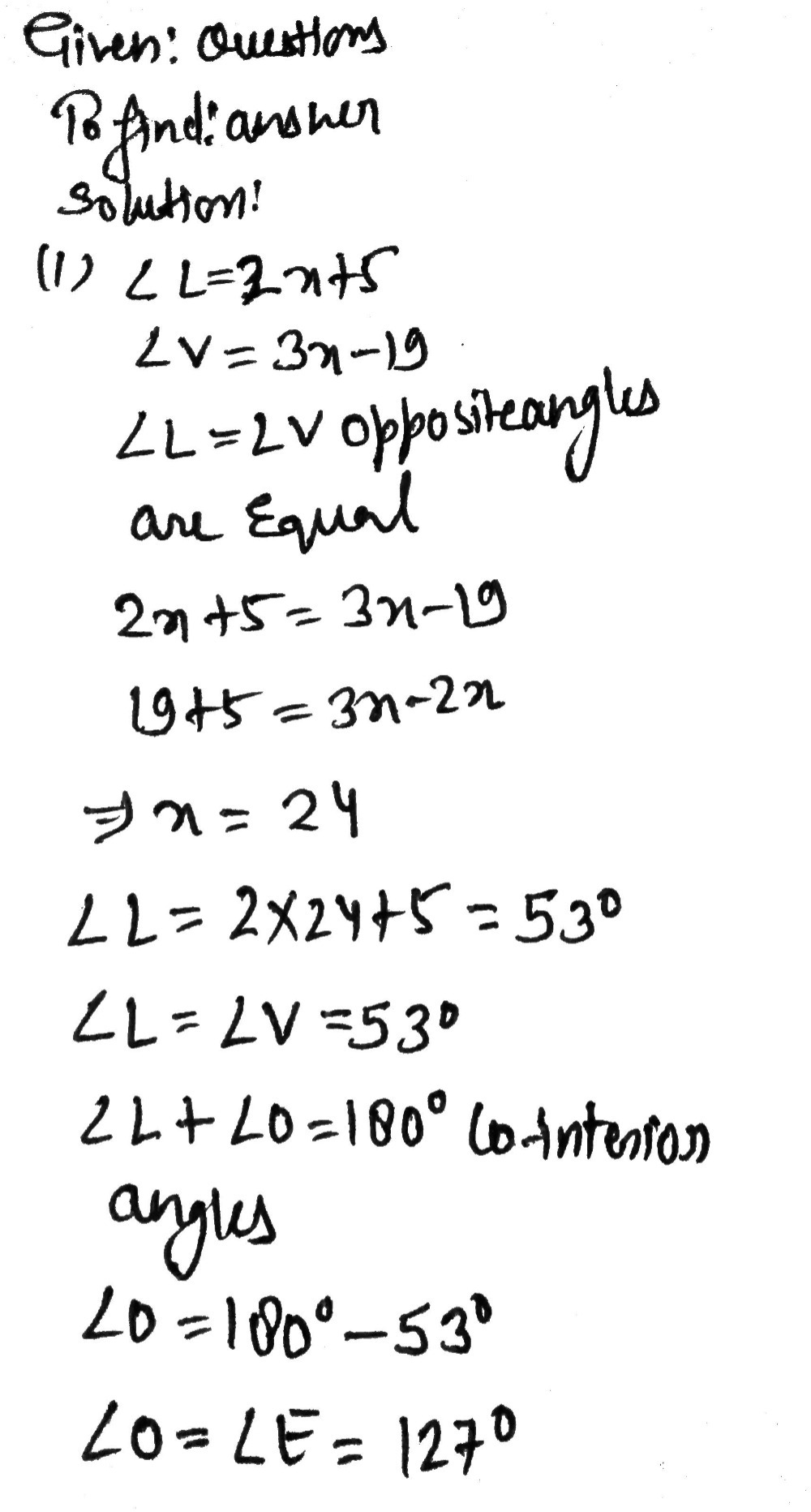 Learning Task 2: Solve the following problems. Sho - Gauthmath