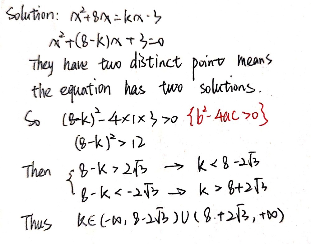 Find The Values Of K For Which The Graph Of Y Kx 3 Gauthmath