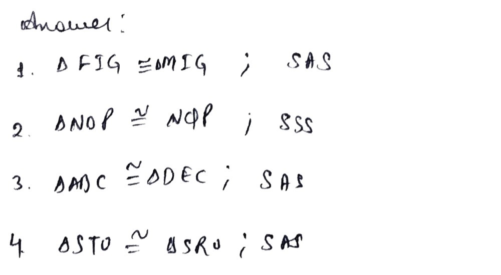 Leaning Task 1 For Each Pair Of Triangles State T Gauthmath