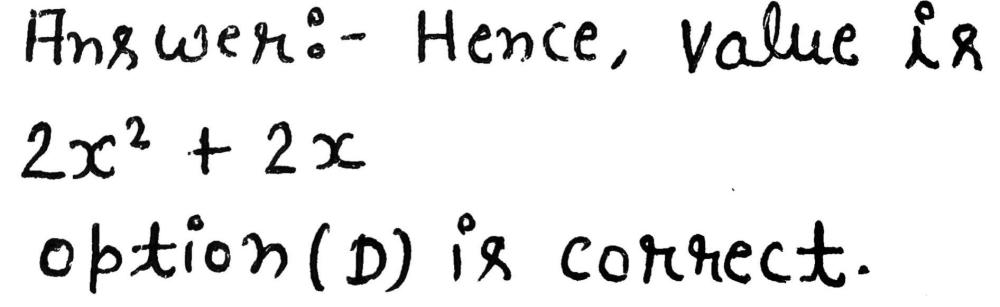D 24xyz 35 Expand The Expression 2xx 1 A 3x2 B 4x2 Gauthmath D 24xyz 35 Expand The Expression 2xx 1 A 3x2 B 4x2 Gauthmath