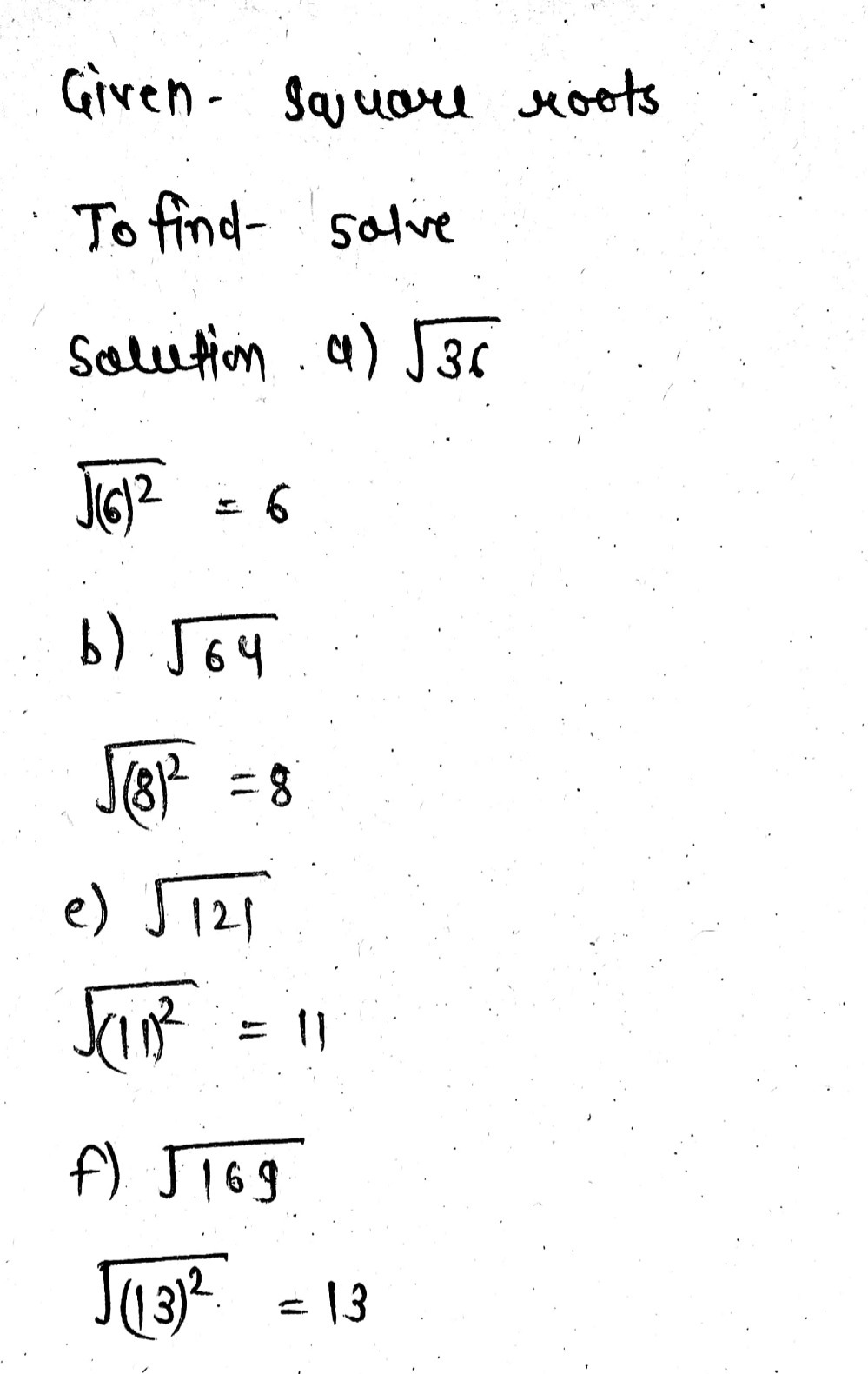 How To Calculate Square Root Of 121