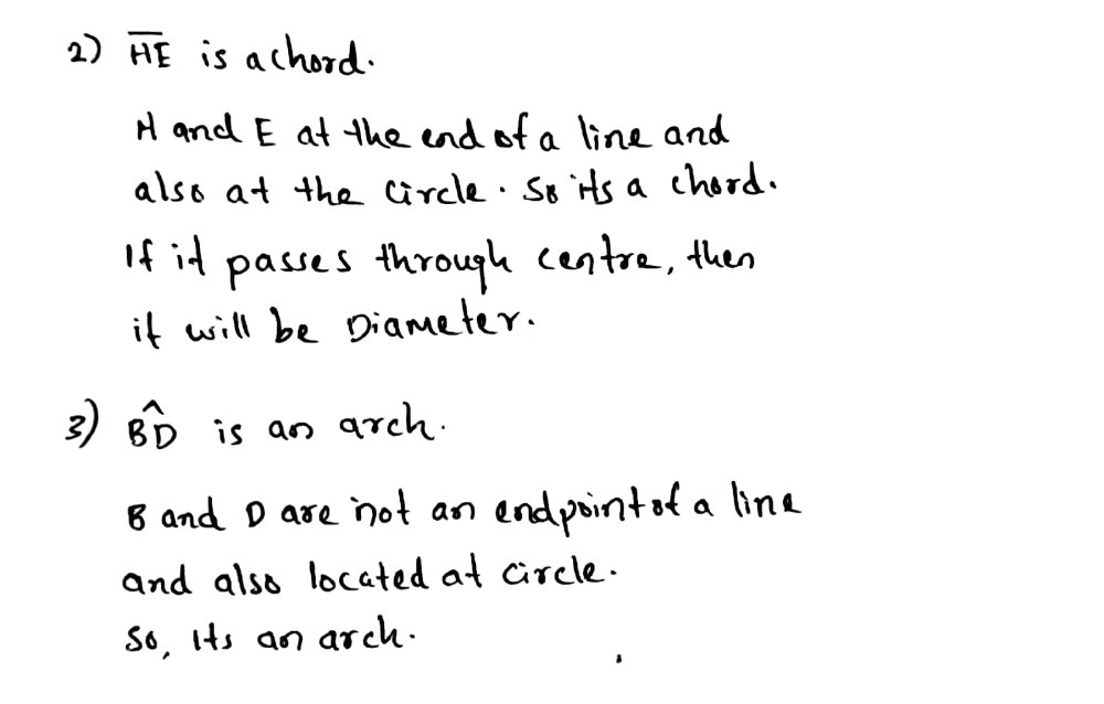 Aocs 2 3 Overline He A Arc A Radius B Gauthmath