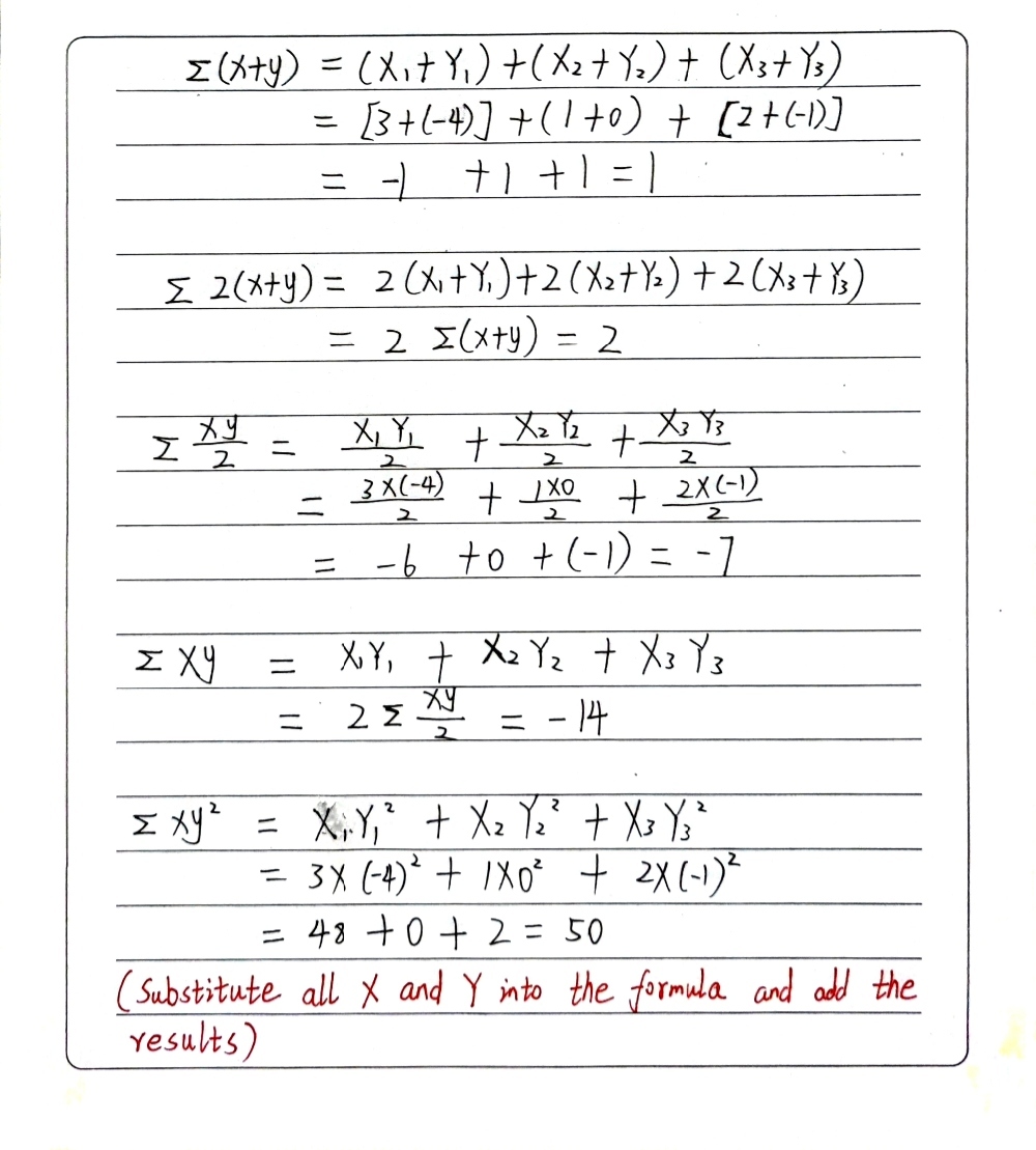 31 40 1 Given The Values Of The Variables X And Y Gauthmath