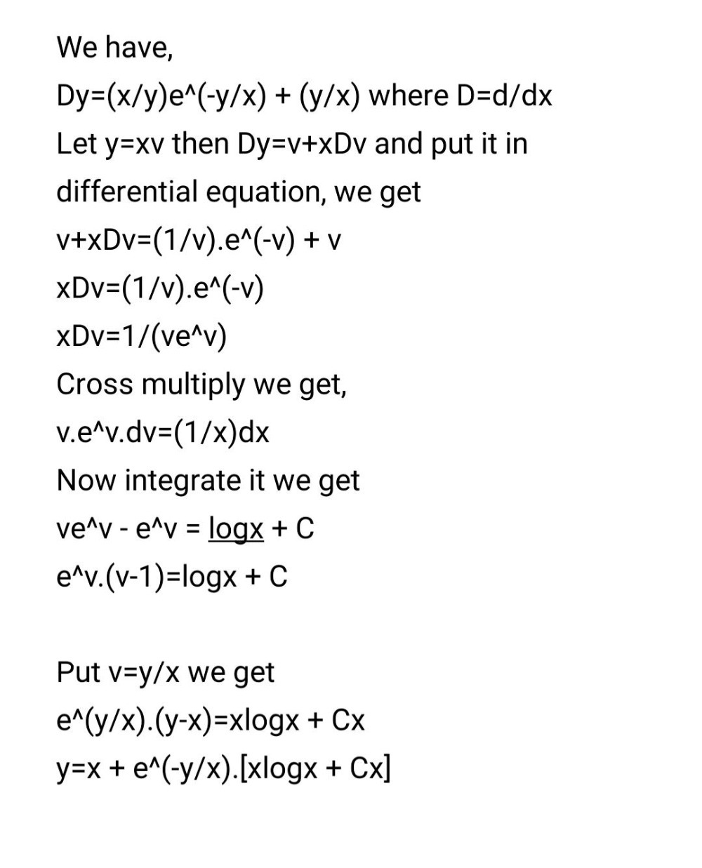 Solve The Following Differential Equation X2e Y X Gauthmath Solve The Following Differential Equation X2e Y X Gauthmath
