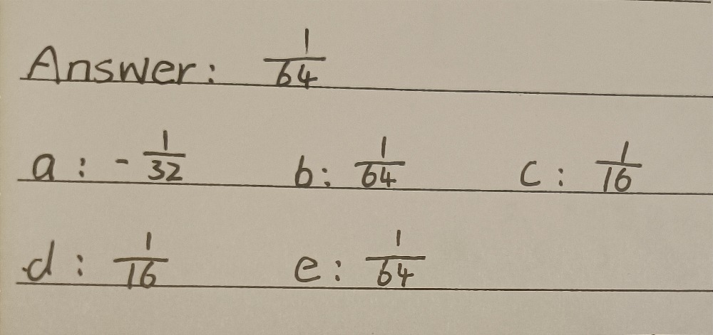 X X A 1 2 5 B 1 2 6 C 1 2 4 D 1 2 Gauthmath