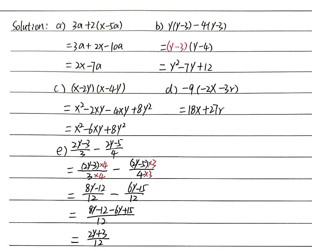 2 Simplify The Following As Far As Possible A 3a 2 Gauthmath