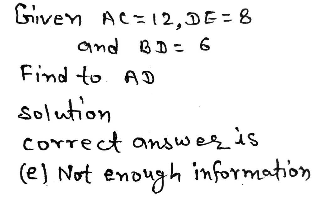 14 If Ac 12 De 8 I And 6 Then Ad A 9 B 4 Gauthmath 14 If Ac 12 De 8 I And 6 Then Ad A 9 B 4 Gauthmath