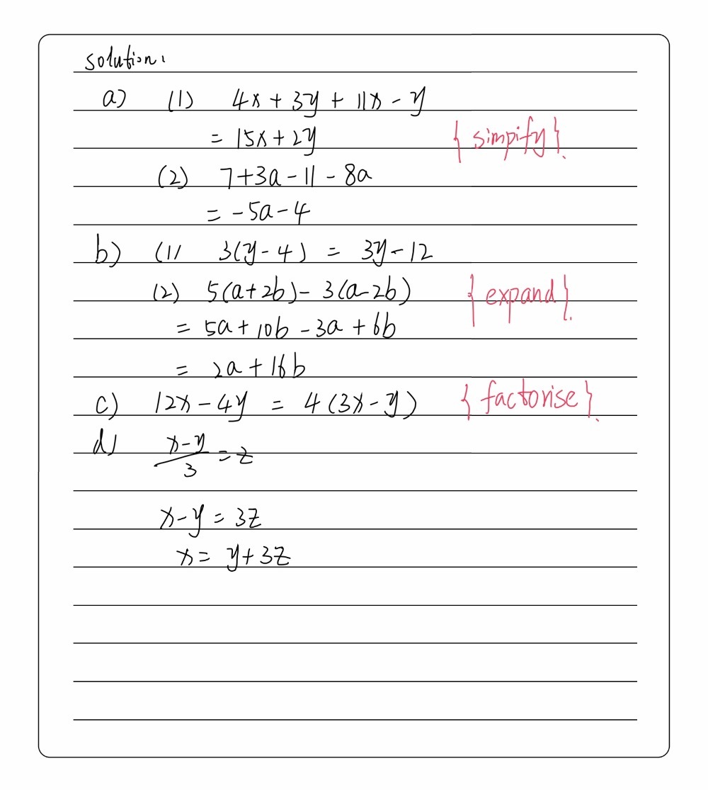 2 A Simplify By Collecting Like Terms 1 4x 3 Gauthmath 2 A Simplify By Collecting Like Terms 1 4x 3 Gauthmath