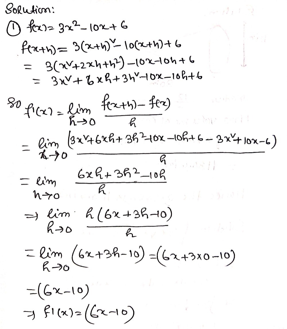 Find The Derivative Of A Function At A Certain Num Gauthmath