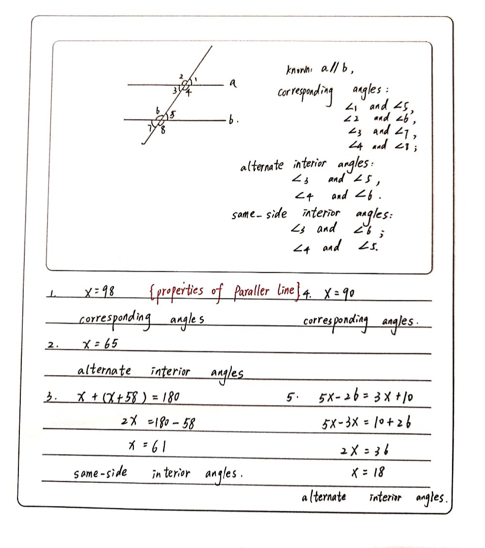 Solved: Direction: Solve for x and name the given pair of angles. 3. a ...