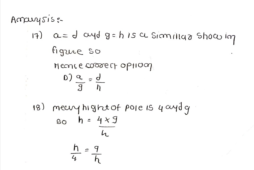 17 Which Of The Following Proportions Is True If Gauthmath