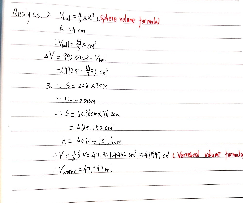 2 A 4 Cm Radius Sphere Is Cut From A Cylindr Gauthmath