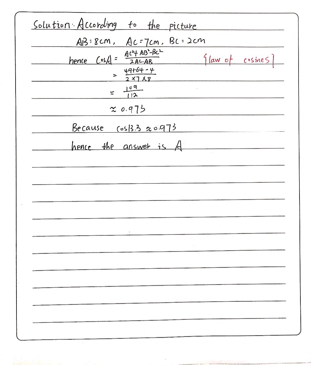 What Is The Measurement Of Angle A On The Figure B Gauthmath