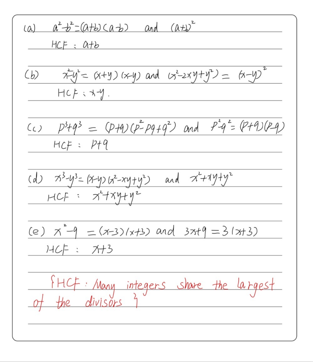 Find The Hcf Of B2 And A B2 B X2 Y2 And X2 2x Gauthmath
