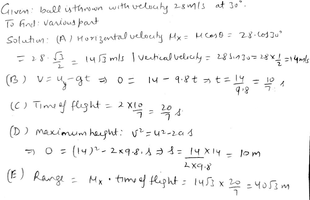 A Baseball Is Thrown With An Initial Velocity Of 2 Gauthmath