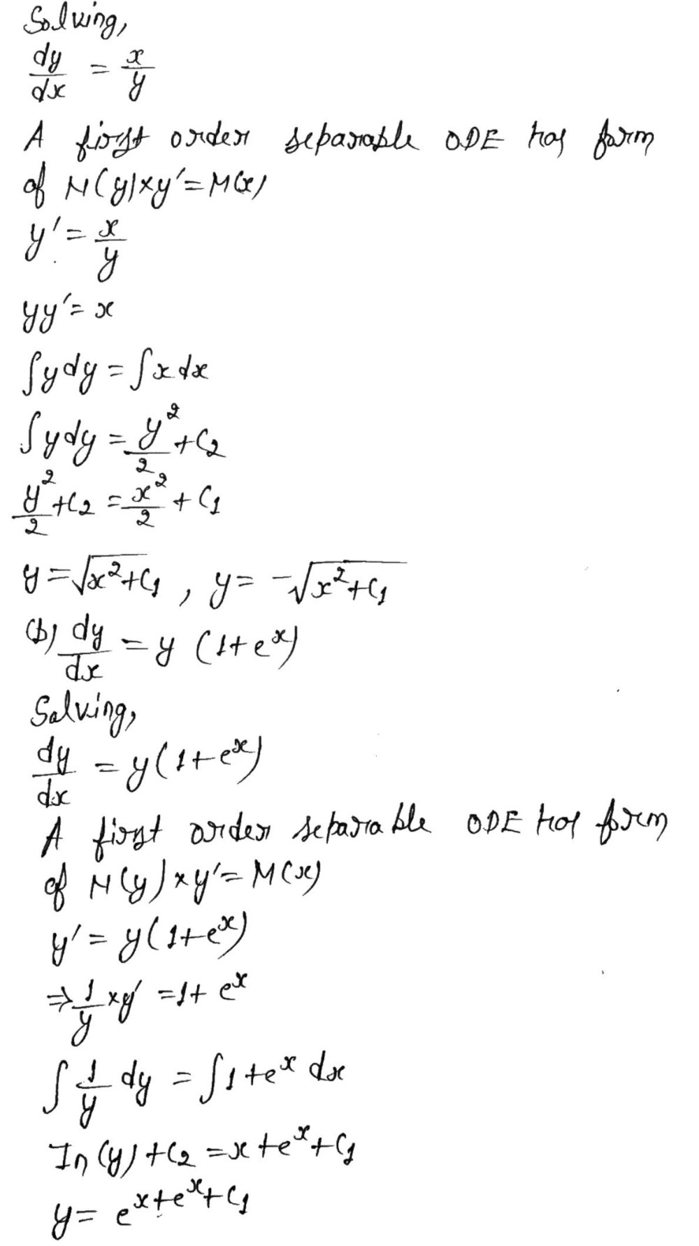 Exercises 2 Find The General Solution Of The Foll Gauthmath