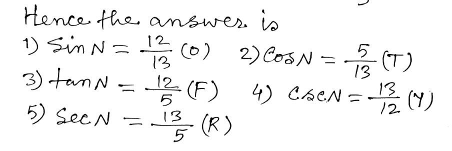 Column A Column B 1 Sin N Y 13 12 2 Cos N R Gauthmath