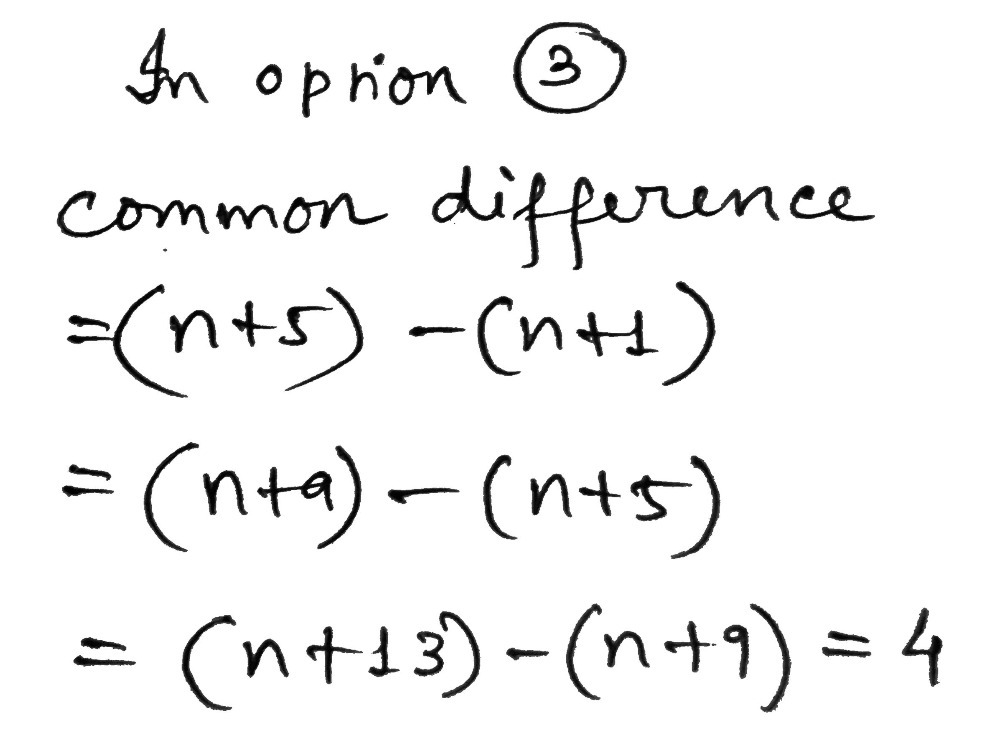 Which Arithmetic Sequence Has A Common Difference Gauthmath