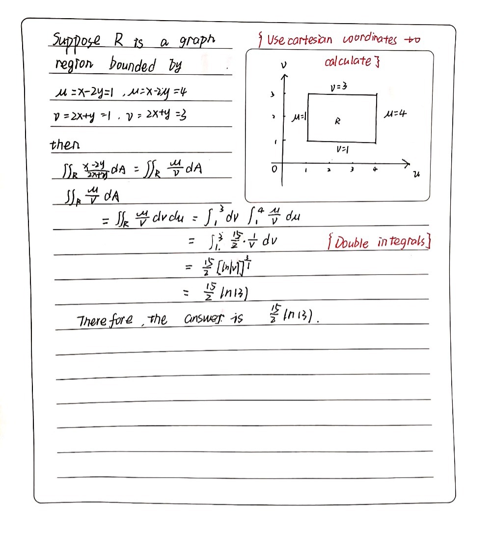 1 Use The Transformation U X 2y V 2x Y To Find Gauthmath