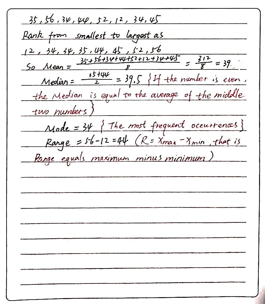 35-56-34-44-52-12-34-45-mean-underline-median-gauthmath