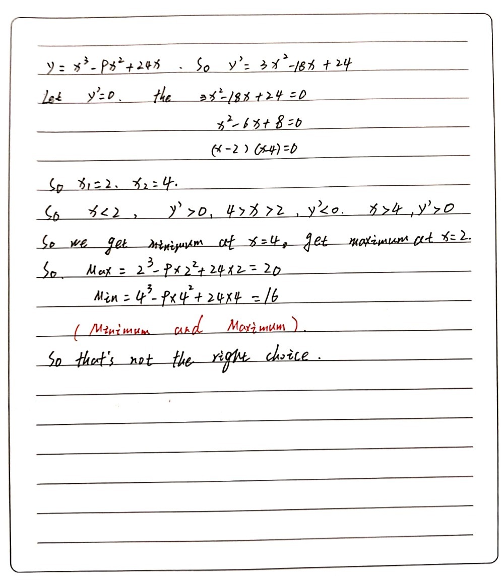 Determine The Local Maximum And Local Minimum For Gauthmath