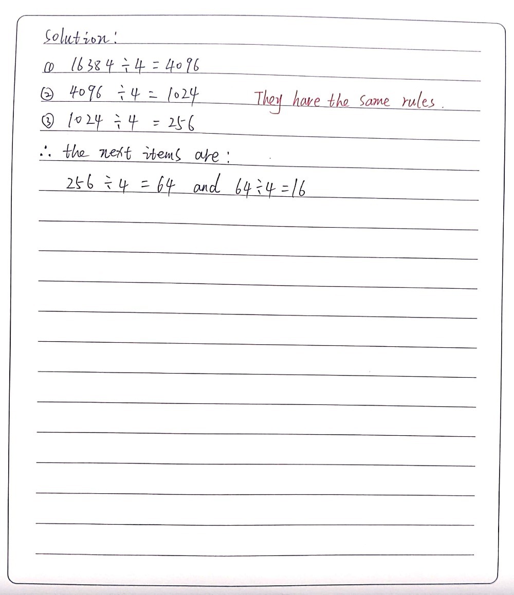 A Sequence Starts With 4096 1024 256 Gauthmath