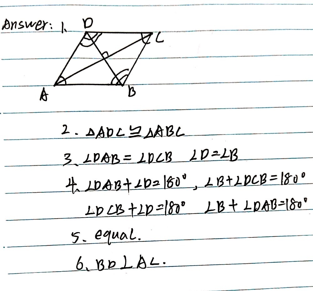 W Par Math Solved: Activity 3: Draw Me a Parallelógram Do the following. 1. On a ...