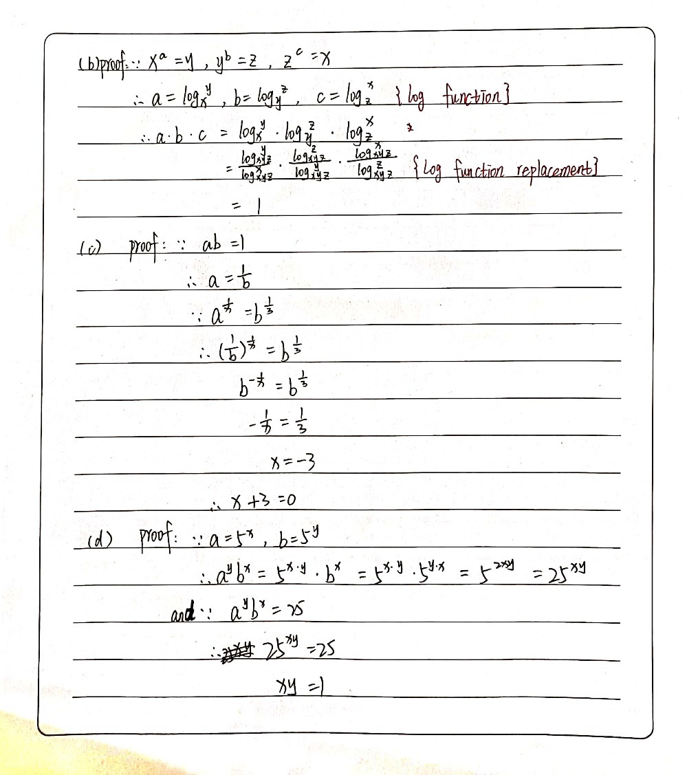 H Xa Y Yb Z And Zc X Prove That Abc 1 If Gauthmath