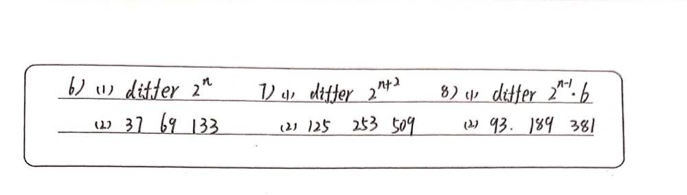 6 7 9 13 21 Pattern Rule Answer 7 5 Gauthmath