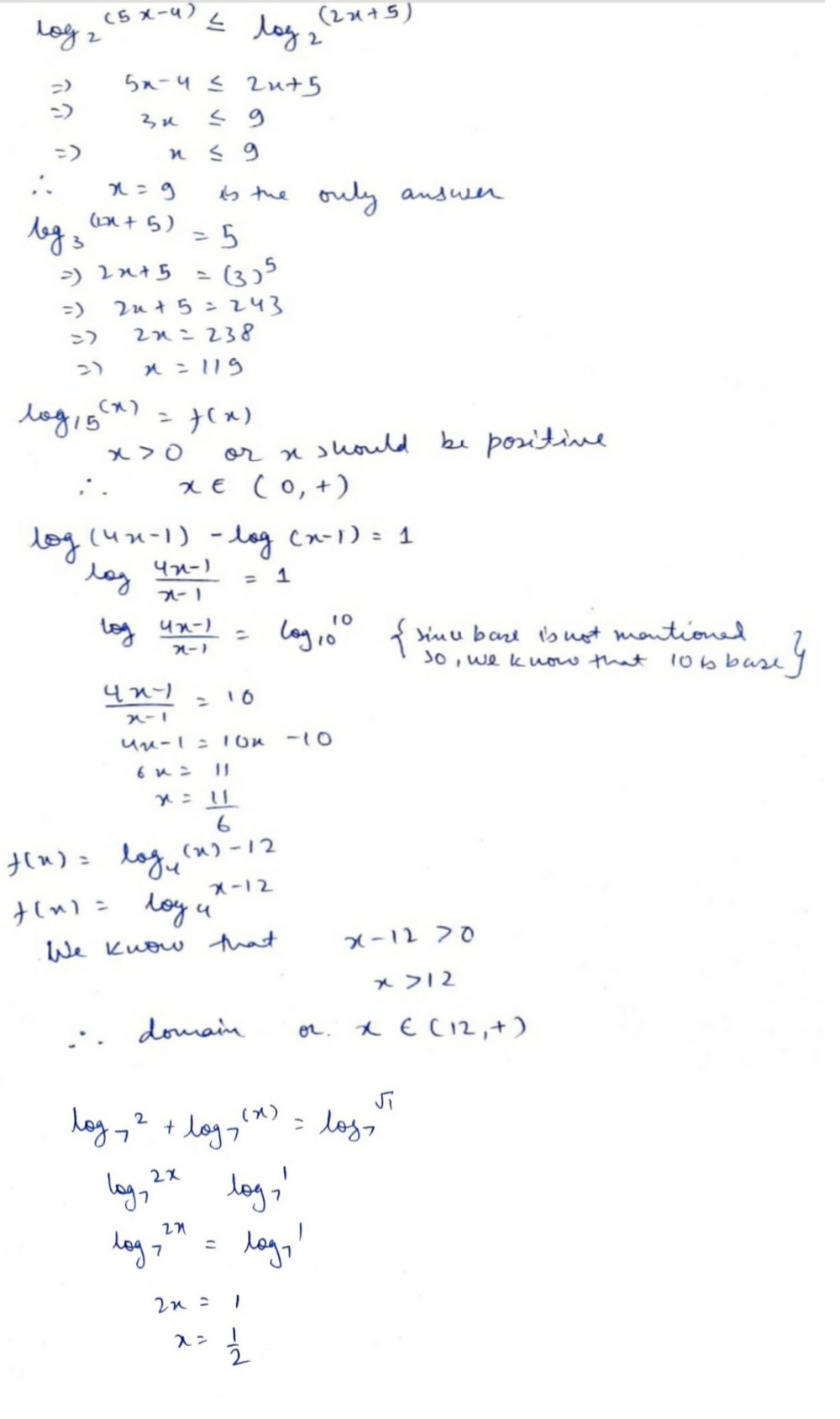 Solve For X Log 25x 4 Q Log 2 2 Points 2x Gauthmath