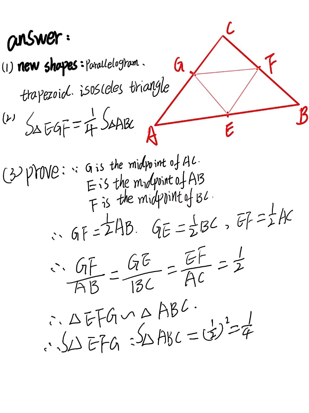 Solved: May 2021 .1.1 1. Draw a triangle labelled ABC with sides of ...